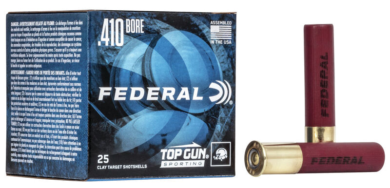 Federal .410 bore shotgun shells and box
