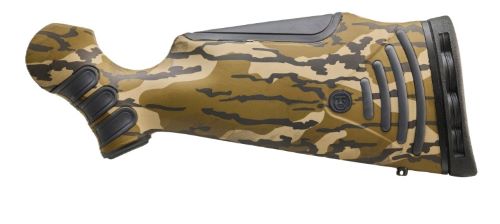 Camouflage rifle stock with adjustable buttpad