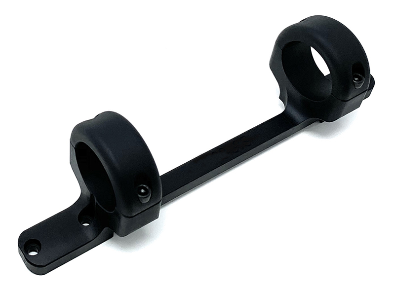 Black metal double rod mounting bracket
