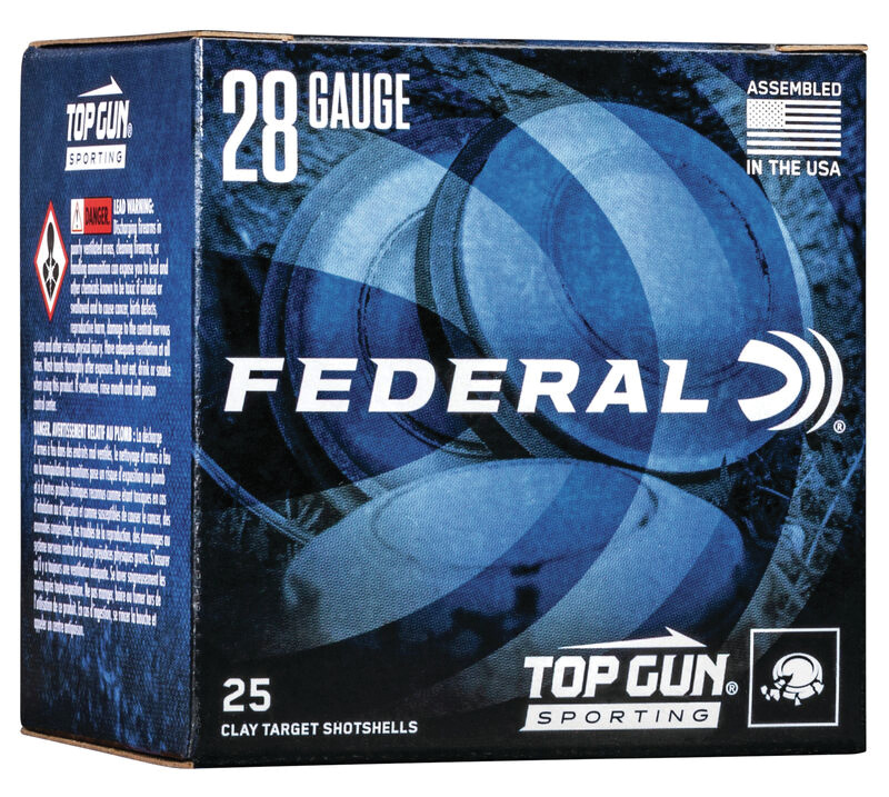 Federal 28 gauge clay target shotshells box
