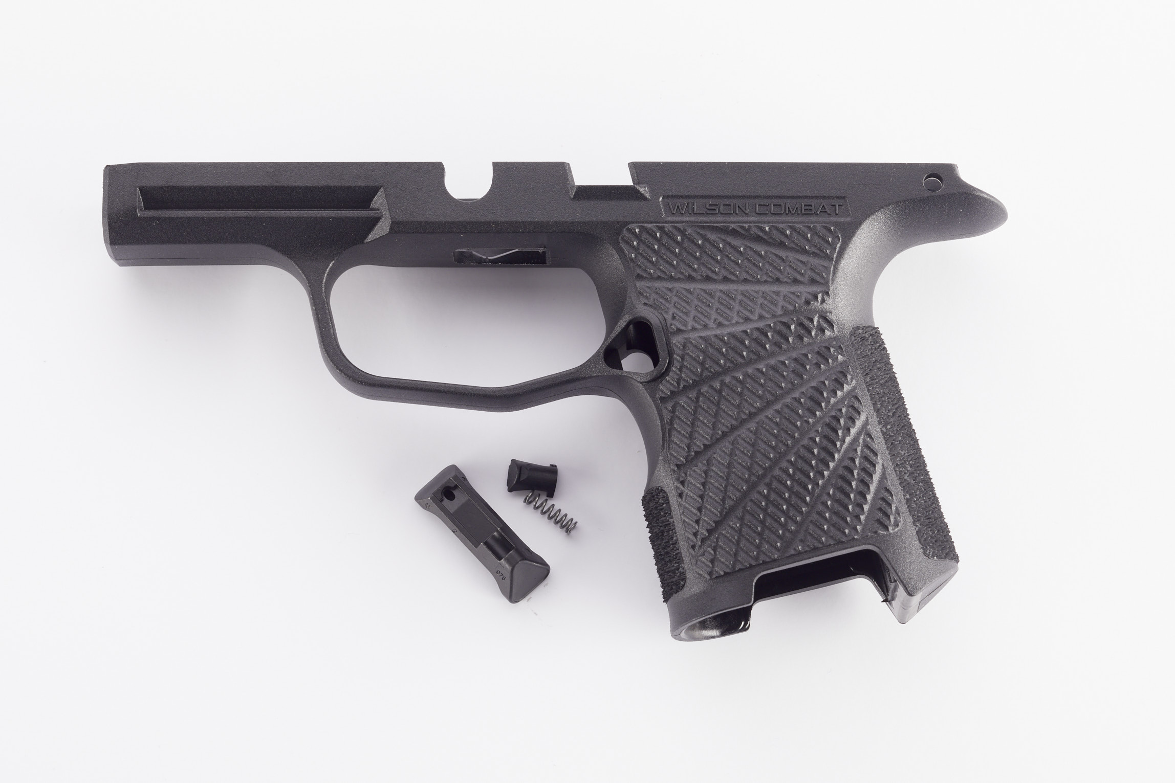 Handgun frame with small internal components