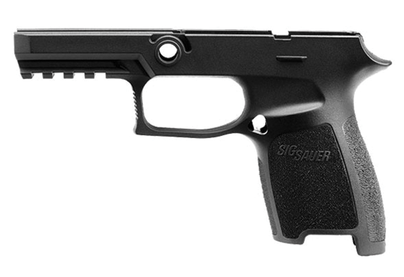 Black SIG Sauer pistol frame side view