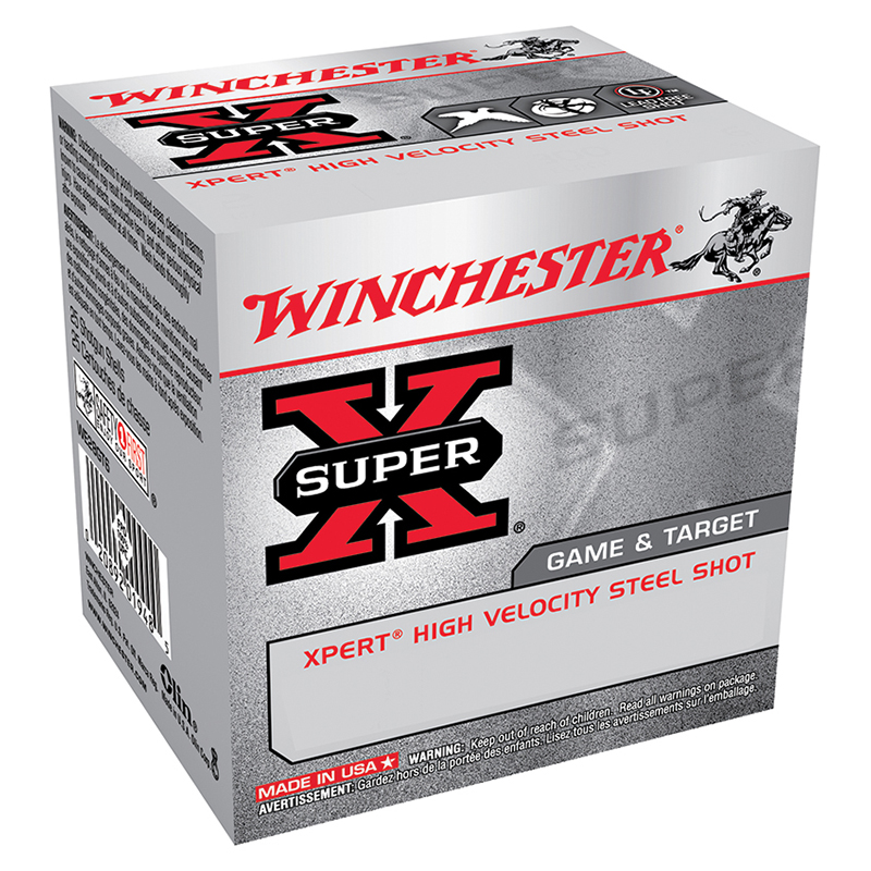 Winchester Super X steel shot ammunition box