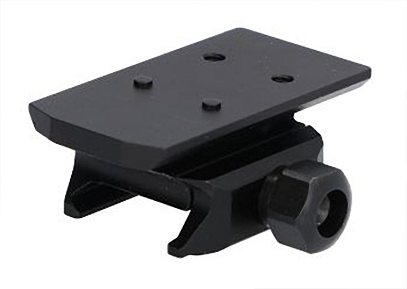Black metal rail mount adapter bracket