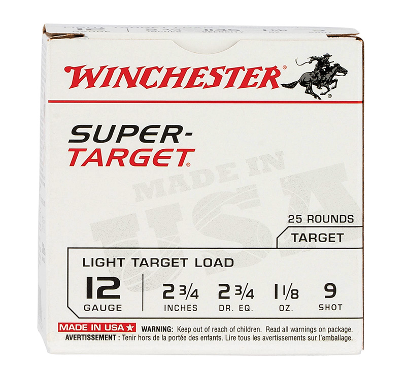 Winchester Super-Target 12 gauge shotgun shells box