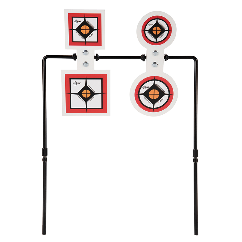 Four-plate steel spinner shooting target stand