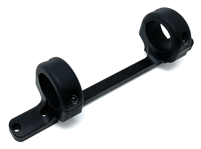 Black metal dual ring mounting bracket