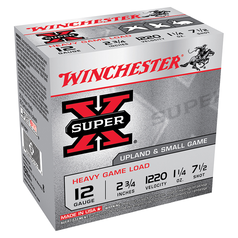 Winchester Super-X 12 gauge shotgun shells box