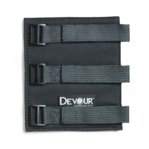 Gray Devour suppressor cover with three straps