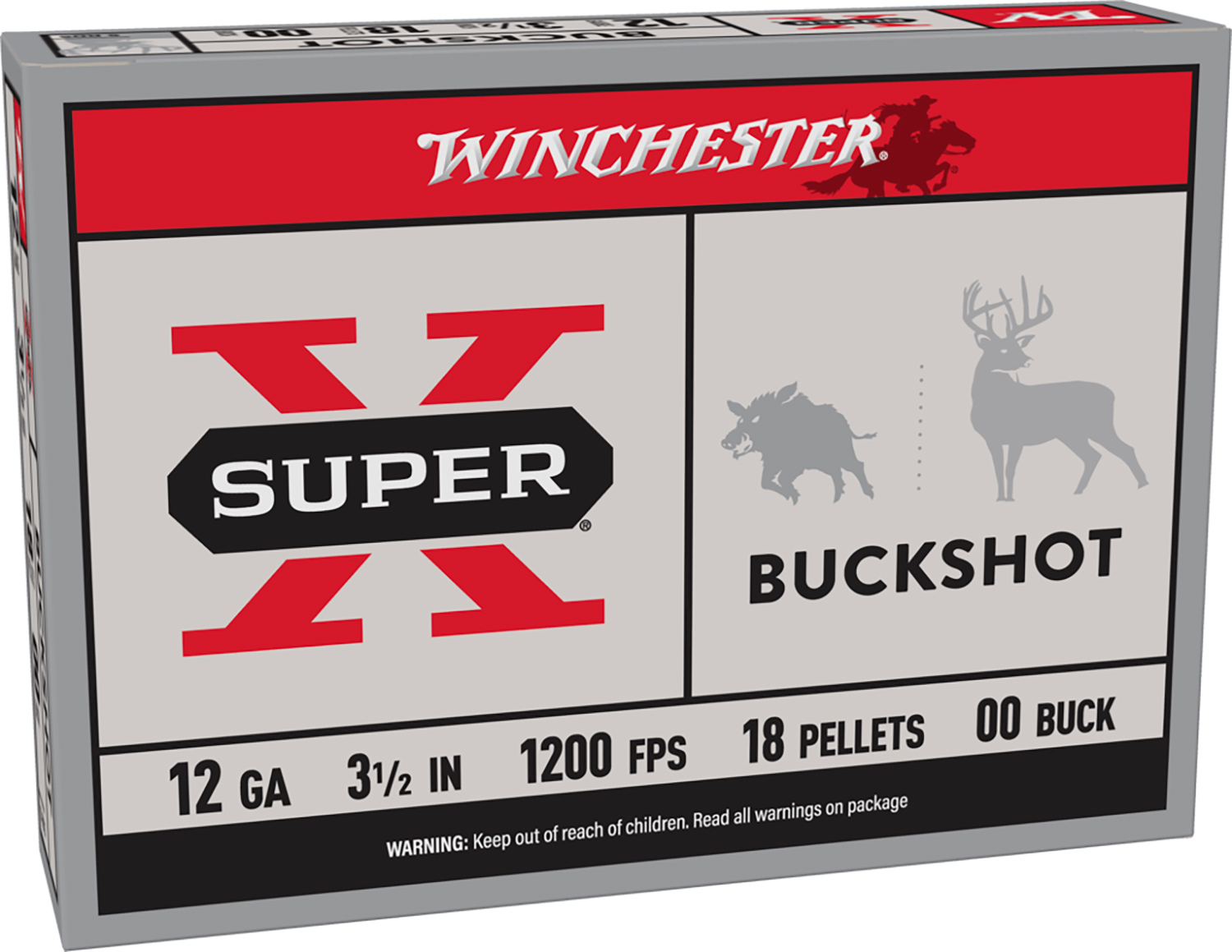 Winchester Super-X 12 gauge 00 buckshot box