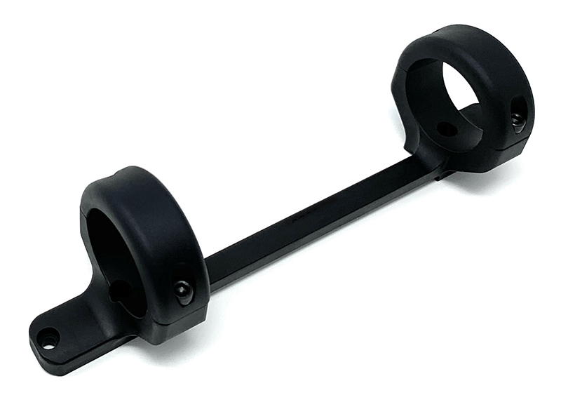 Black metal double pipe mounting bracket