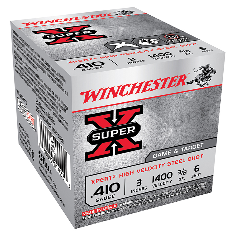Winchester Super-X .410 gauge shotgun shell box