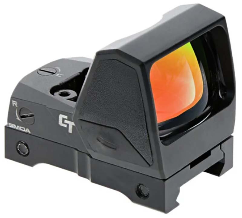 Compact reflex red dot sight with tinted lens