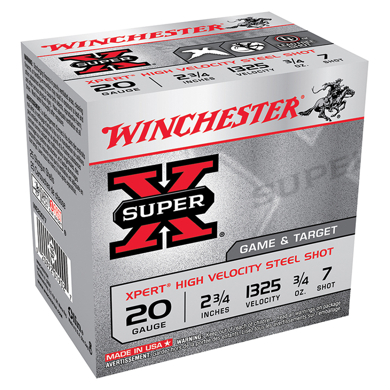Winchester Super-X 20 gauge shotgun shell box