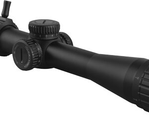 Black rifle scope isolated on white background