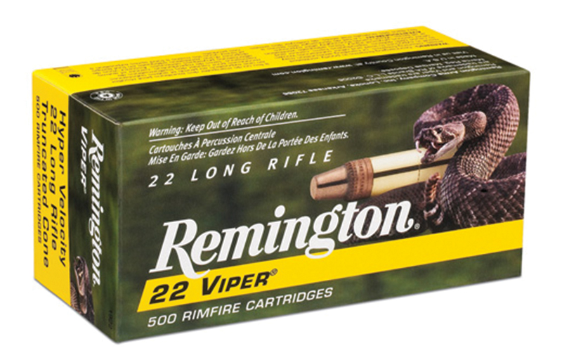 Remington 22 Viper rimfire cartridges box