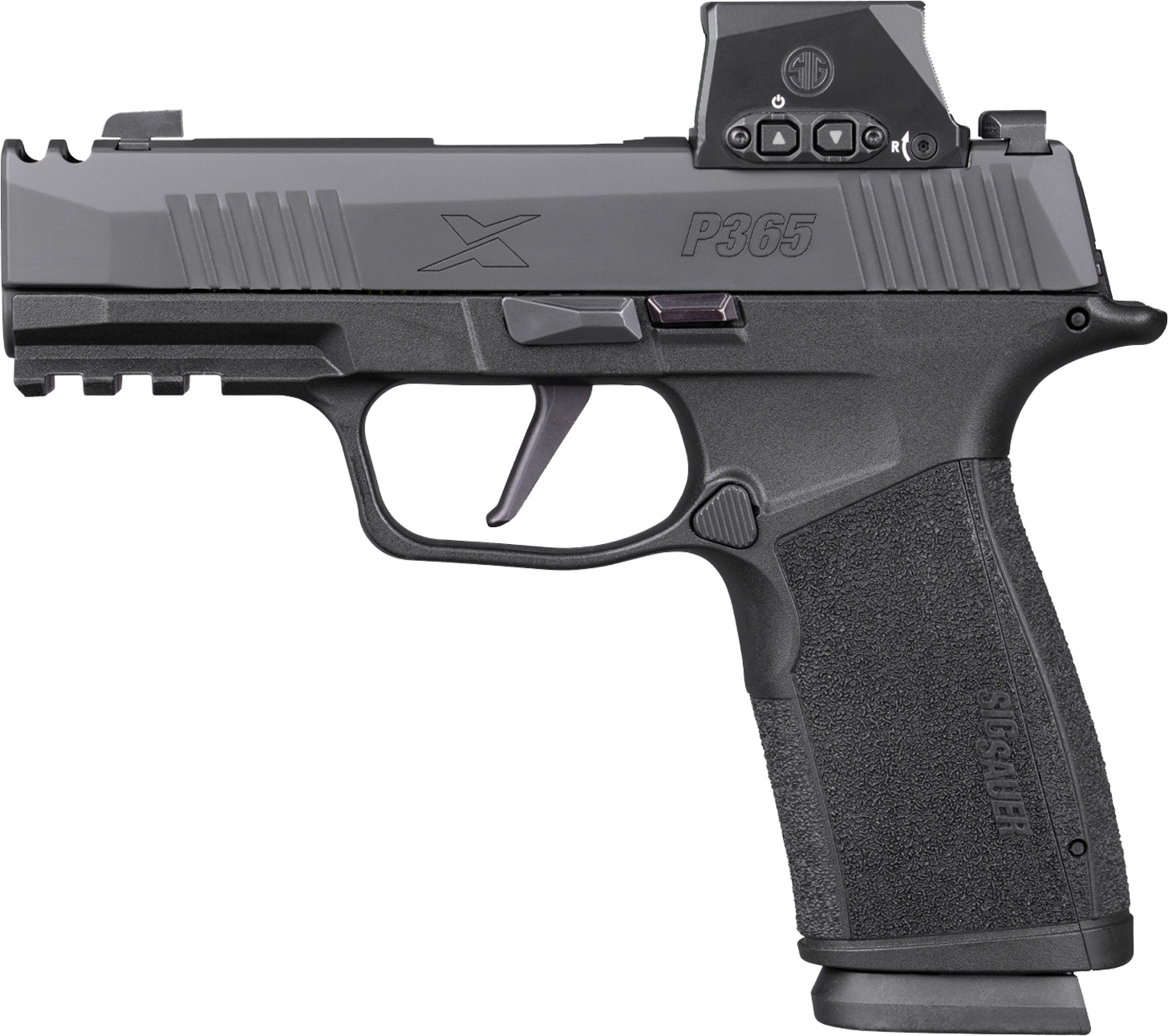 Sig Sauer P365 handgun with red dot sight