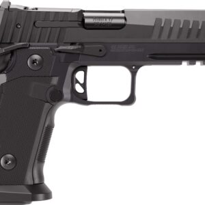 Black SIG Sauer 1911-style 9mm pistol side view