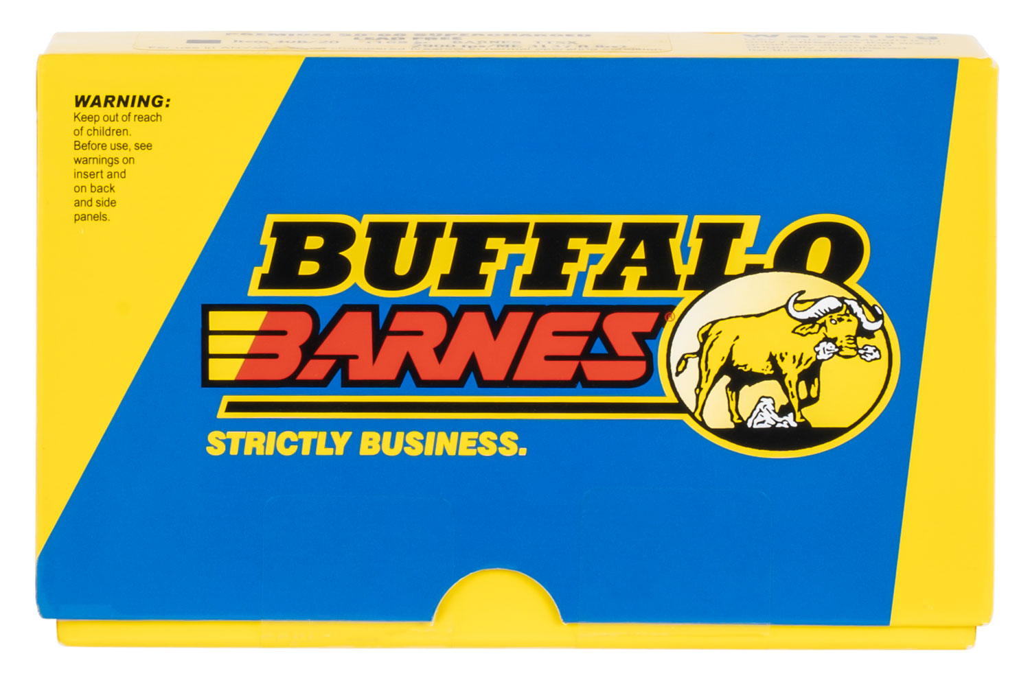 Buffalo Barnes ammunition box with logo