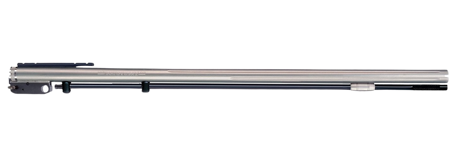 Long shotgun barrel assembly on white background