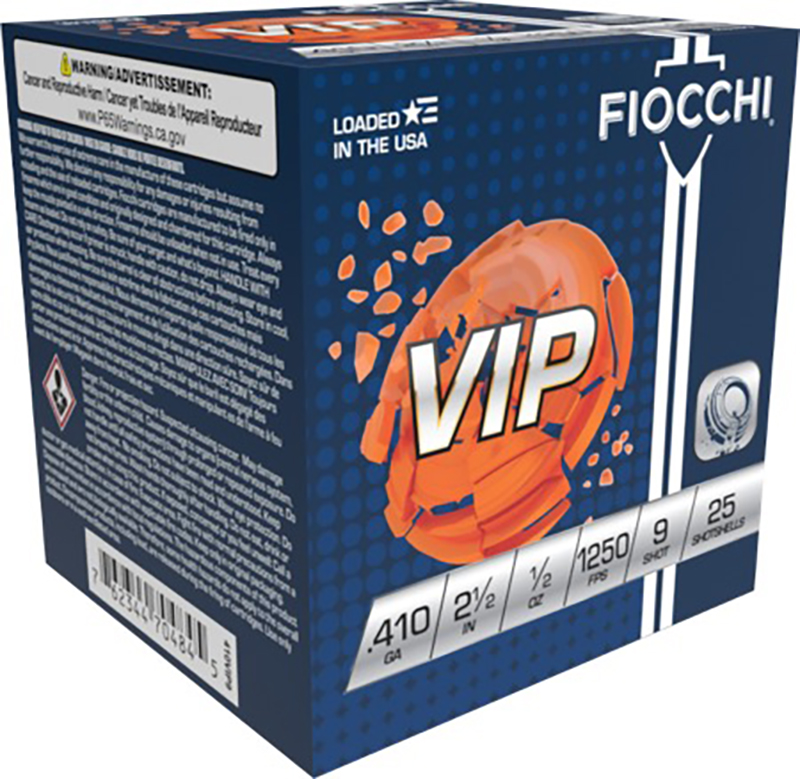 Fiocchi VIP .410 gauge shotgun shell box