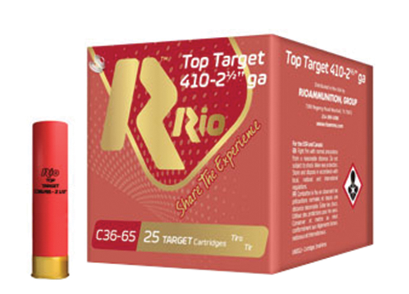 Rio Top Target 410 gauge shotgun shells box