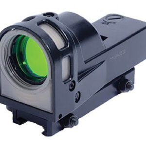Compact reflex sight with green-tinted lens