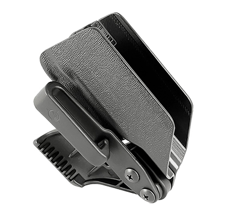 Black car sun visor sunglasses holder clip