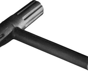 T-handle hex wrench tool on white background