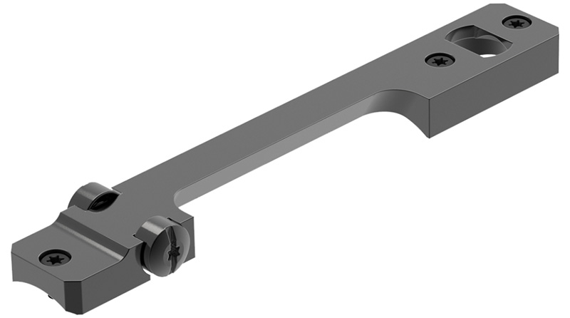 Gray metal mechanical mounting bracket with screws