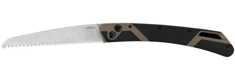 Folding hand saw with serrated blade