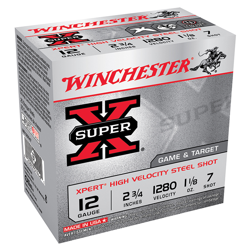 Winchester Super X 12-gauge shotgun shells box