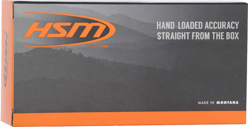 HSM ammunition box with branding and slogan