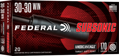 Federal 30-30 Win Subsonic ammunition box