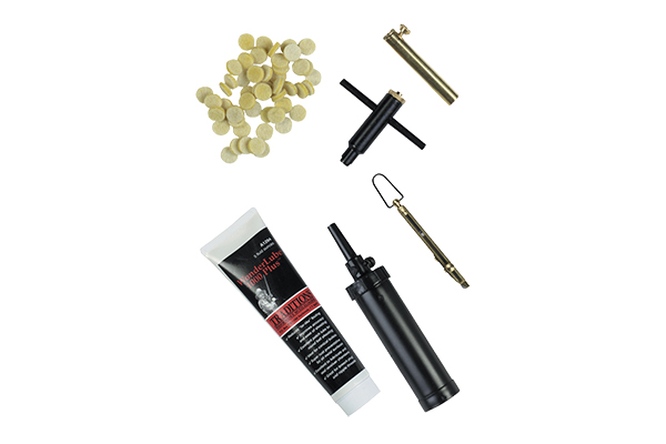 Wood repair kit with filler and tools