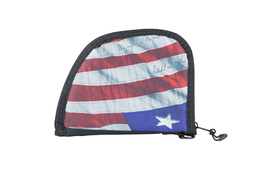Small American flag zippered pouch with clip