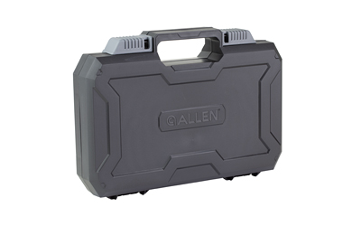 Black hard plastic carrying case with handle