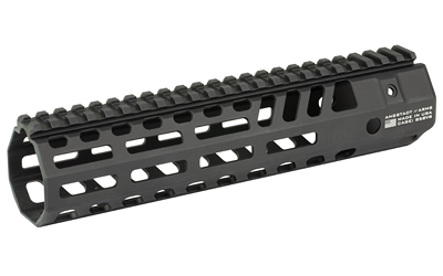 Black AR-15 handguard with rail system