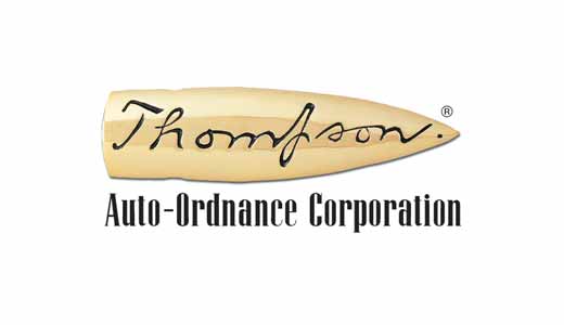 Thompson Auto-Ordnance Corporation logo with bullet graphic