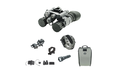 Night vision goggles with accessories and carrying case