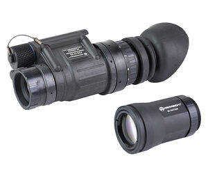 Night vision monocular with detachable lens