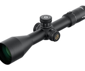 Black rifle scope isolated on white background