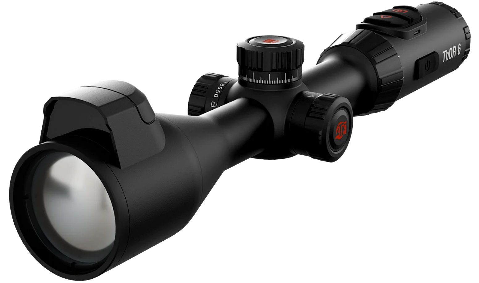 Black ThOR 6 riflescope on white background