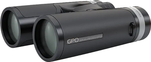 Black GPO binoculars on white background