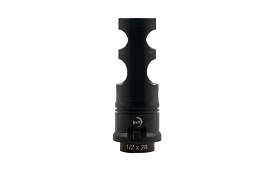 Black muzzle brake with side ports, 1/2x28