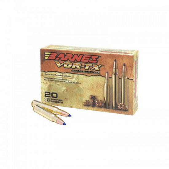 Box of Barnes VOR-TX rifle ammunition