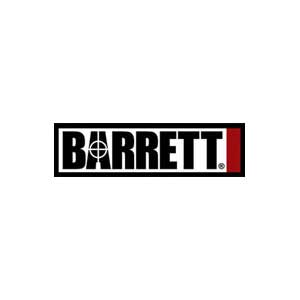 Barrett logo with crosshair and red stripe
