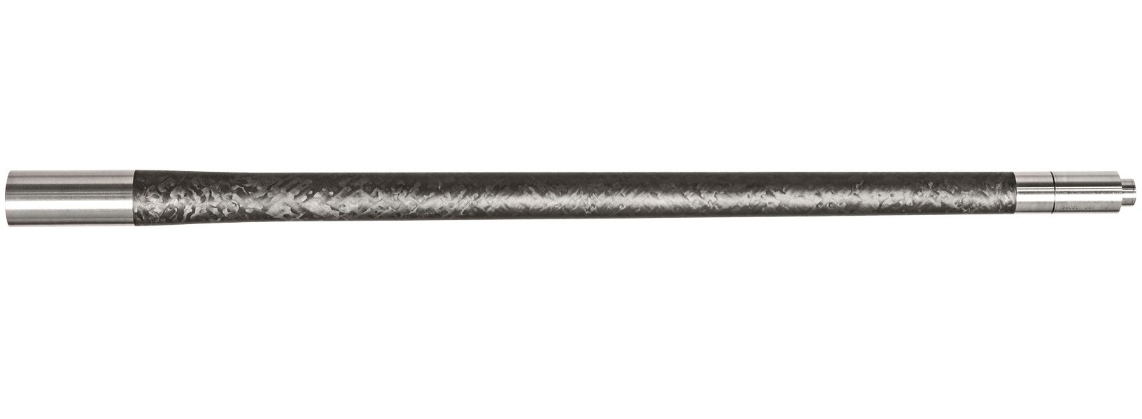 Long textured metal shaft with polished ends