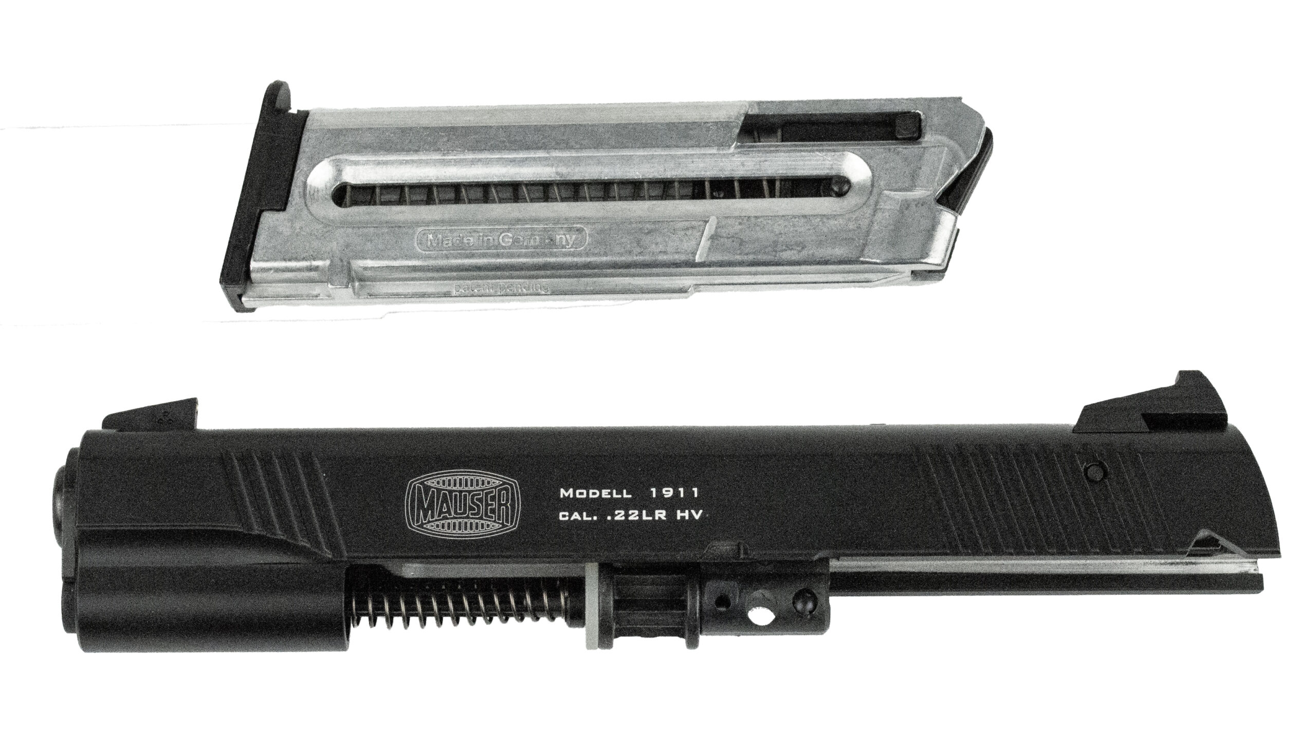 Mauser 1911 .22LR slide and magazine