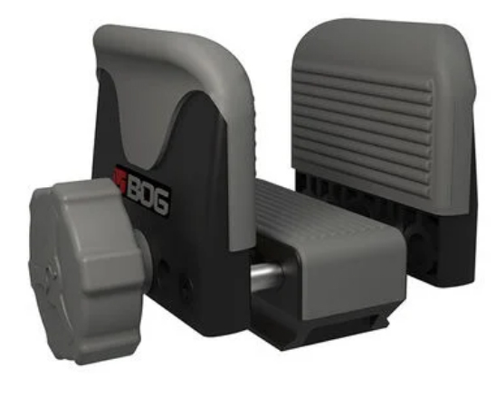 Gray and black mechanical clamp device